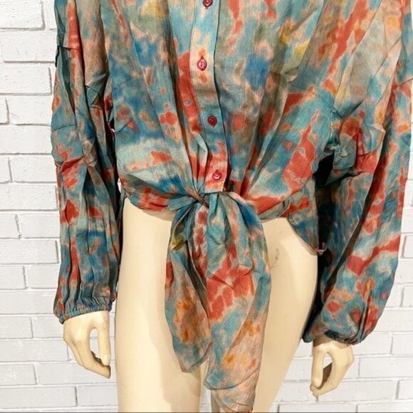 Mes Demoiselles Printed Cotton Motif Shirt - Size 10 - Picture 14 of 16